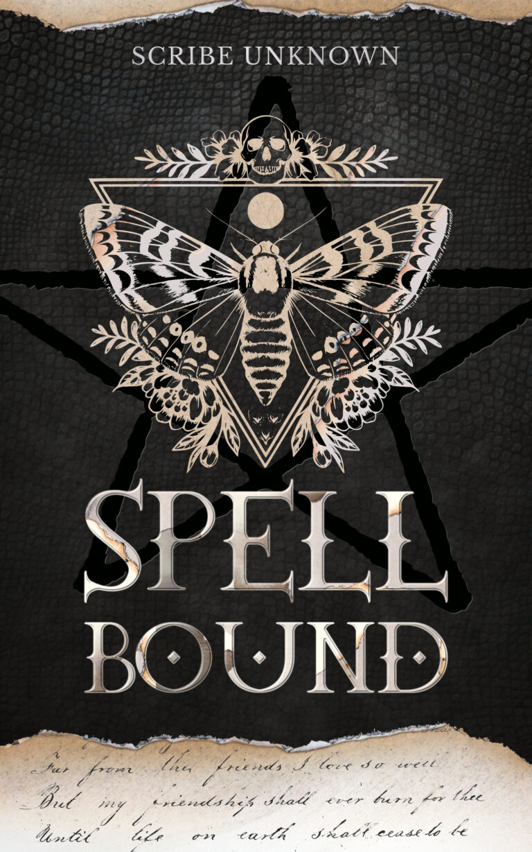 Premade Buchcover Dark Fantasy Nachtfalter und Pentagramm ZL-44